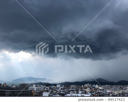 Black rain clouds approaching Black rain clouds approaching 99517421