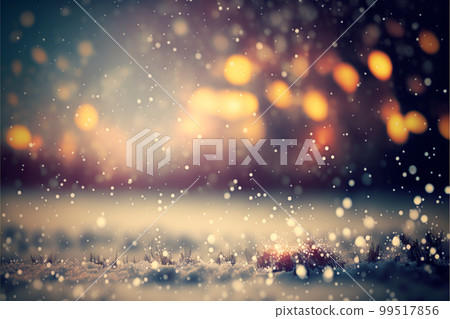 snow winter background forest light blurred illustration 99517856