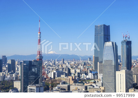 東京大城市的標誌塔和城市景觀視圖 | 東京形象 | 東京 東京大城市的標誌塔和城市景觀視圖 | 東京形象 | 東京 99517999
