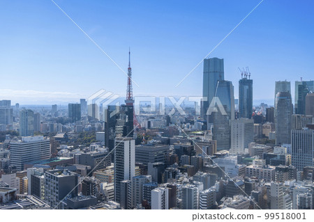 Symbol tower and cityscape view of the big city of Tokyo | Tokyo image | Tokyo 99518001