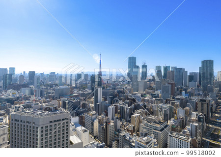 Symbol tower and cityscape view of the big city of Tokyo | Tokyo image | Tokyo 99518002