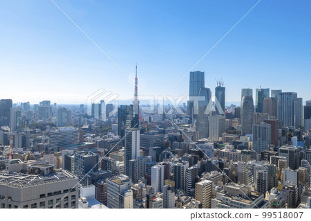 東京大城市的標誌塔和城市景觀視圖 | 東京形象 | 東京 99518007