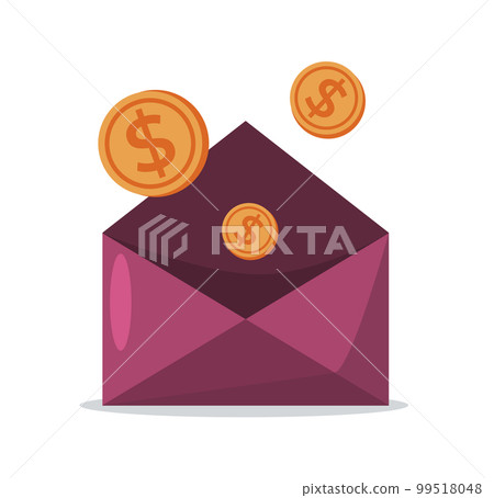 envelope with money vector illustration envelope with money vector illustration 99518048