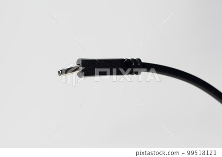 A dangerous smartphone charger with a bent USB port 99518121
