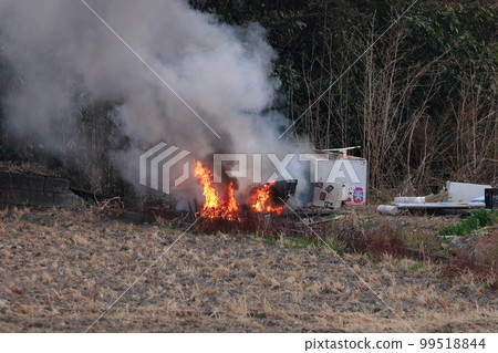 Fire from open burning Fire from open burning 99518844