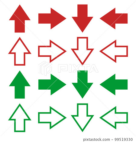 Arrows, vector. 99519330