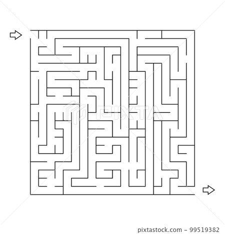 Square maze, vector. 99519382