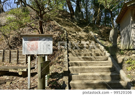 Stone steps leading to Mitake Shrine at the summit of Mt. Ryogaki, Ashikaga City Stone steps leading to Mitake Shrine at the summit of Mt. Ryogaki, Ashikaga City 99520106