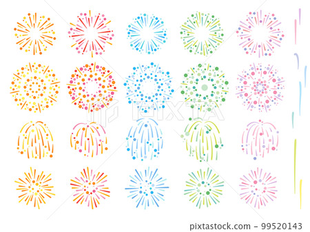 Fireworks illustration set Fireworks illustration set 99520143