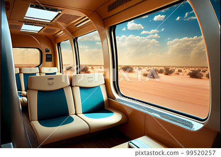 Bullet, hi speed train interior Bullet, hi speed train interior 99520257