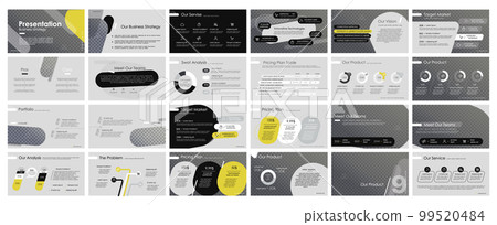 Presentation template. Elements for slide presentations and infographic 99520484