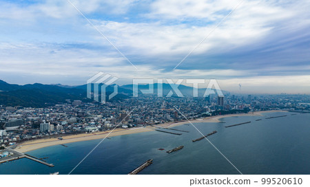 February 2023 Aerial photo of Suma coast 99520610
