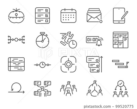time, vector, icon 99520775