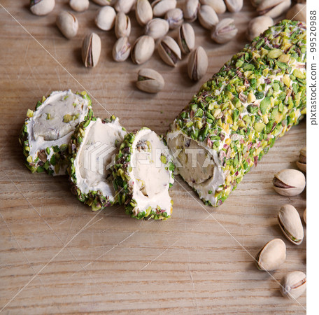 Nuts and halva on the table 99520988