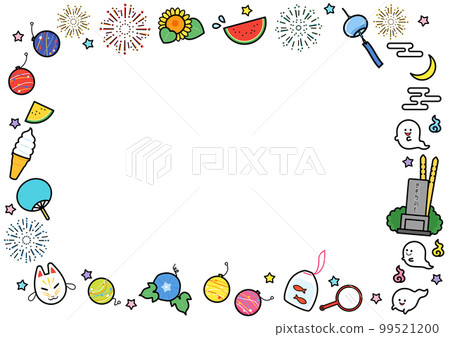 Illustration frame summer fun event Illustration frame summer fun event 99521200
