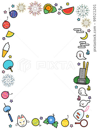 Illustration frame summer fun event 99521201