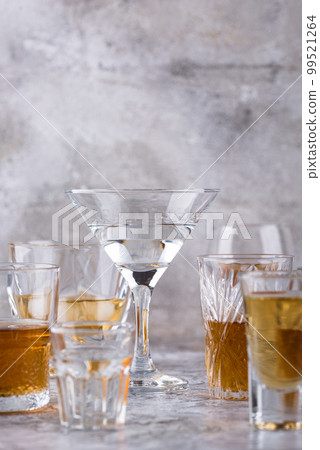 Assortment of various strong alcohol drinks Assortment of various strong alcohol drinks 99521264