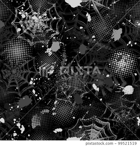 Camouflage pattern in grunge style with spiderweb 99521519