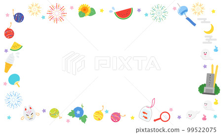 Illustration frame summer fun event Illustration frame summer fun event 99522075