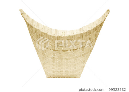 bamboo basket cone shape on white background bamboo basket cone shape on white background 99522282