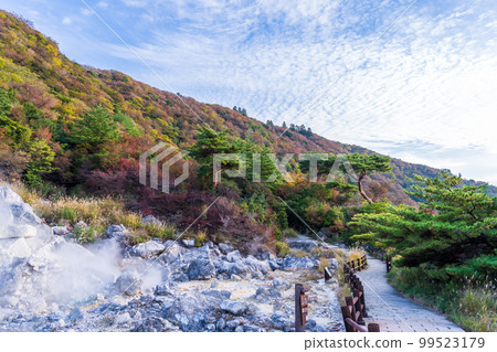 Unzen Hell Scenery "Steam and Sulfur Rock" "Unzen City, Nagasaki Prefecture Unzen Hell Scenery" 99523179