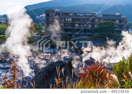 Unzen Hell Scenery "Steam and Sulfur Rock" "Unzen City, Nagasaki Prefecture Unzen Hell Scenery" 99523639