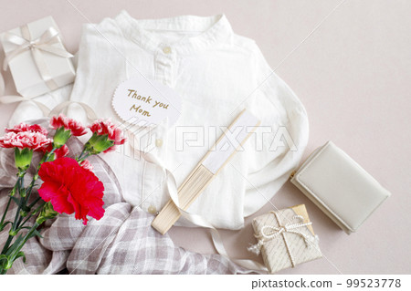 Gift selection of ladies' items Image of Mother's Day Pink background Gift selection of ladies' items Image of Mother's Day Pink background 99523778
