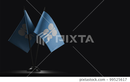 Small national flags of the Organization of the Petroleum Exporting Countries on a black background Small national flags of the Organization of the Petroleum Exporting Countries on a black background 99525617
