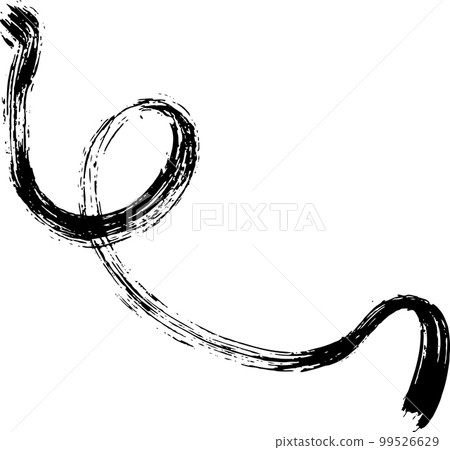 Dry Brush Grunge Wave Stroke Texture 99526629