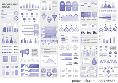 Bundle infographic elements data visualization vector design template Bundle infographic elements data visualization vector design template 99526687