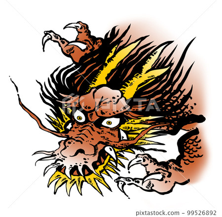 dragon, up, brown 99526892