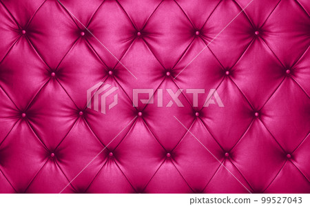 Pink leather capitone background texture 99527043