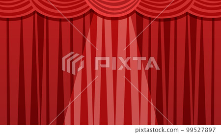 Stage stage curtain frame with spotlight 99527897