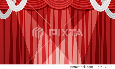Stage stage curtain frame with spotlight Stage stage curtain frame with spotlight 99527898