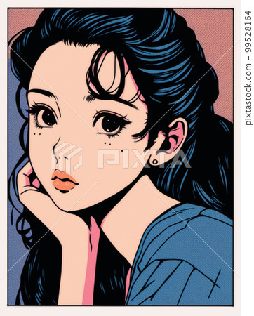 SNS 圖標 20 年代 30 年代時尚插畫可愛 99528164