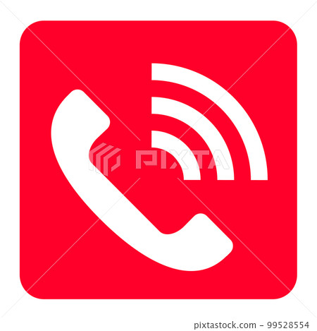 phone icon. An image of an emergency call. 99528554