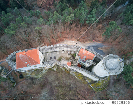 Kokorin Castle. Gothic castle is located in the Village Kokorin, Protected landscape area, in Czech Republic 99529306