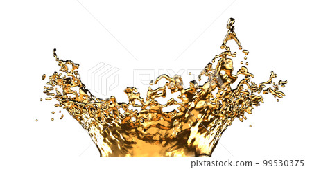金色水花背景素材 99530375