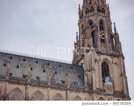 image of Linz, Austria during cloudy summer day. image of Linz, Austria during cloudy summer day. 99530399