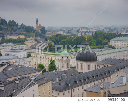 Salzburg Austria inner city with churches 99530400