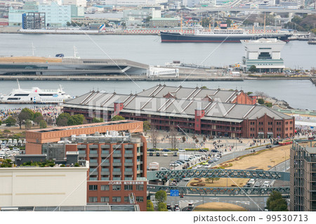 Yokohama Minato Mirai Bay Area Scenery Red Brick Warehouse 99530713