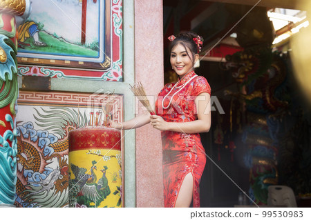 Concept to celebrate Chinese New Year, Vegetarian Festival Concept to celebrate Chinese New Year, Vegetarian Festival 99530983
