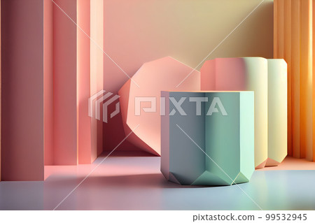 現代時尚產品展示台、背景材料 99532945