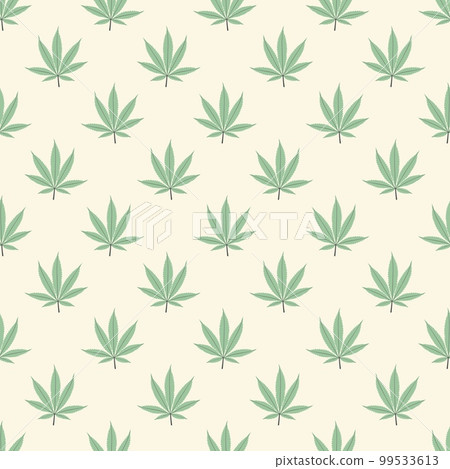 Seamless marijuana background with geometric leaves pattern 99533613