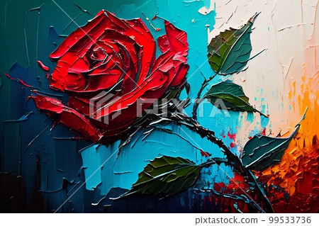 rose oil painting rose oil painting 99533736