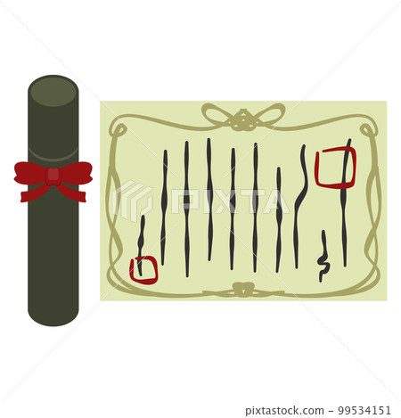 Illustration of diploma 99534151