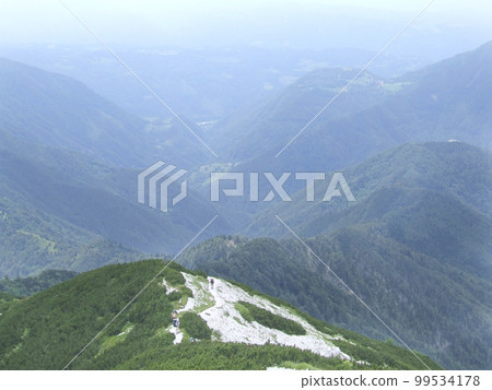 tourists travel in the mountains. hiking in the mountains. People traveling tourists travel in the mountains. hiking in the mountains. People traveling 99534178