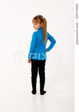 A little girl and her older brother in thermal clothes. A little girl and her older brother in thermal clothes. 99534468
