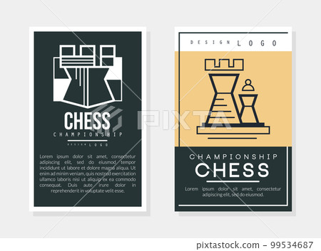 Chess Game Tournament or Match Banner Design Vector Template 99534687