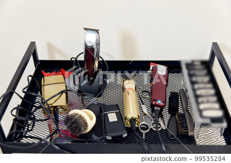 Shaving accessories and tools of barber shop 99535284